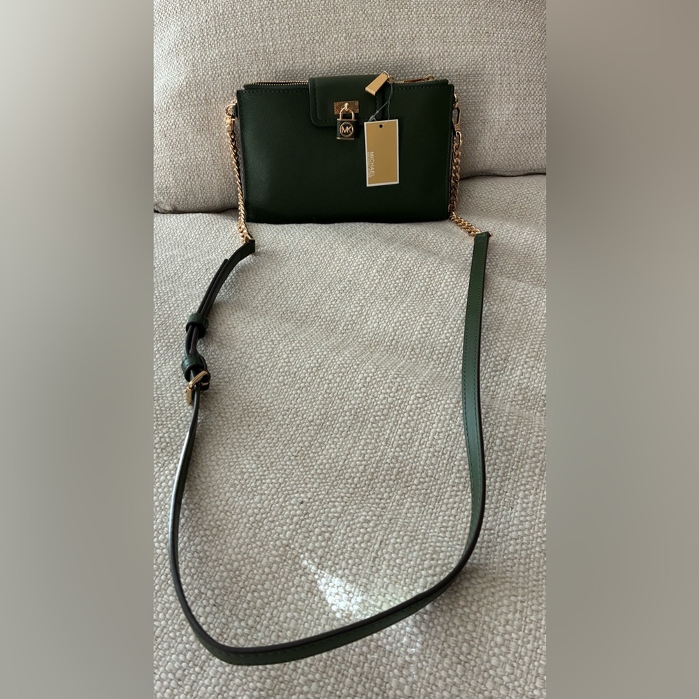 Michael Kors NWT Green Crossbody Bag - Picture 8 of 10